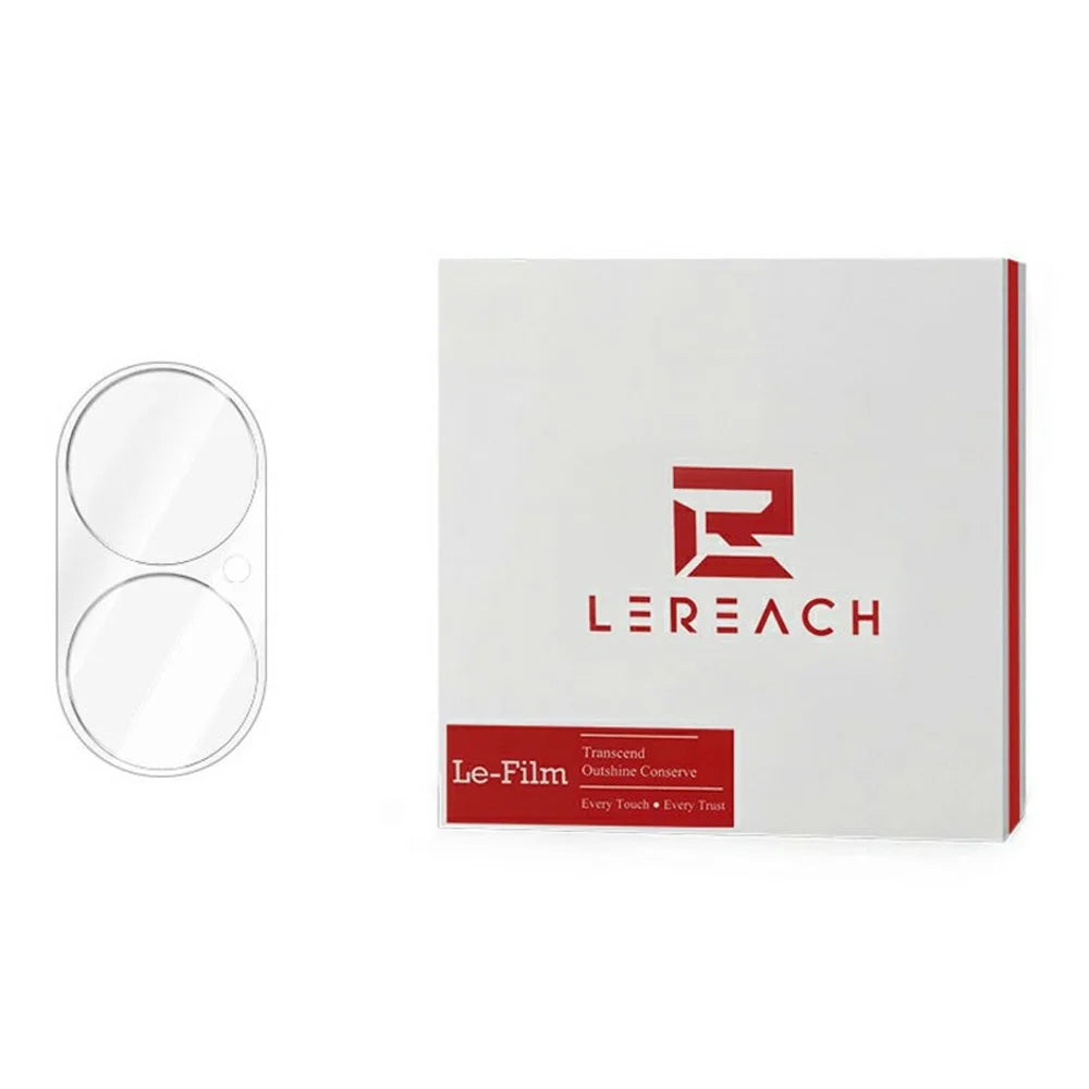 LEREACH for iPhone 16 Plus Camera Lens Protector 3D Full Coverage Tempered Glass Acrylic One-Piece Lens Film - Transparent - 1