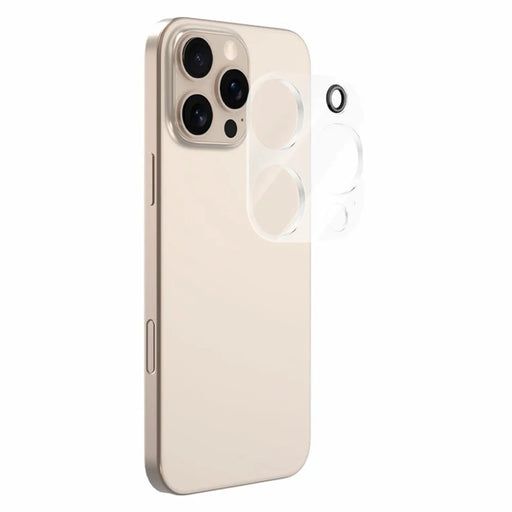 LEREACH 2Pcs for iPhone 16 Pro Max Camera Lens Protector 3D Full Coverage Tempered Glass Acrylic One-Piece Lens Film - Transparent - 2