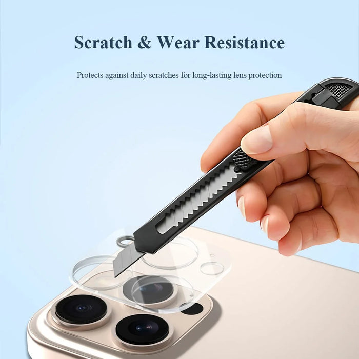 LEREACH 2Pcs for iPhone 16 Pro Max Camera Lens Protector 3D Full Coverage Tempered Glass Acrylic One-Piece Lens Film - Transparent - 6