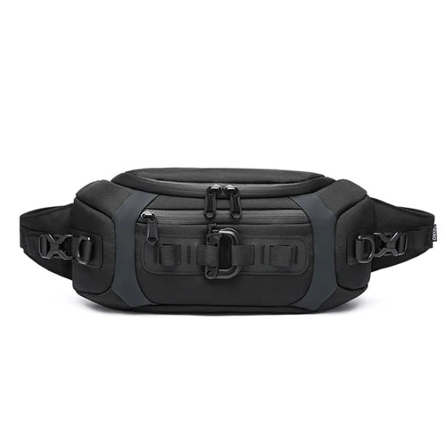 OZUKO 9530 Multifunctional Tactical Sling Chest Bag Waterproof Oxford Cloth Shoulder Bag for Camping Hiking Fitness Cycling - Black - 1