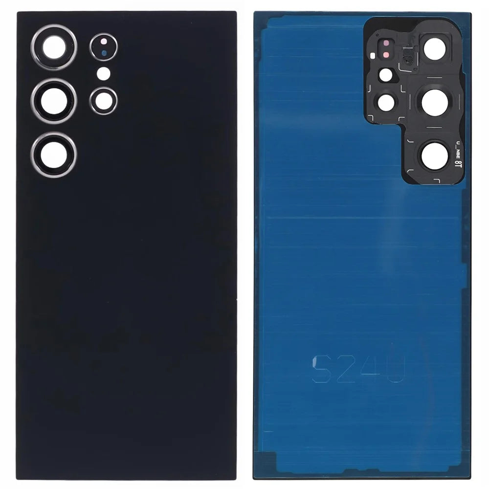 For Samsung Galaxy S24 Ultra S928 OEM Battery Housing with Camera Lens Cover - Black - 1