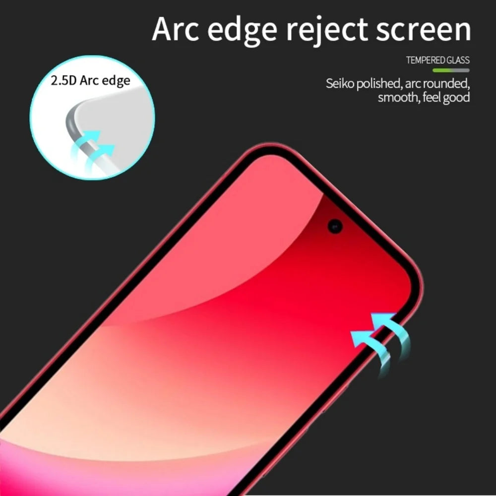 PINWUYO For Google Pixel 10a Tempered Glass Film JK Series-2 9H Full Glue Full Screen Protector - Black - 2