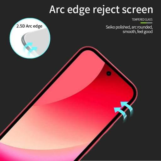 PINWUYO For Google Pixel 10a Tempered Glass Film JK Series-2 9H Full Glue Full Screen Protector - Black - 2