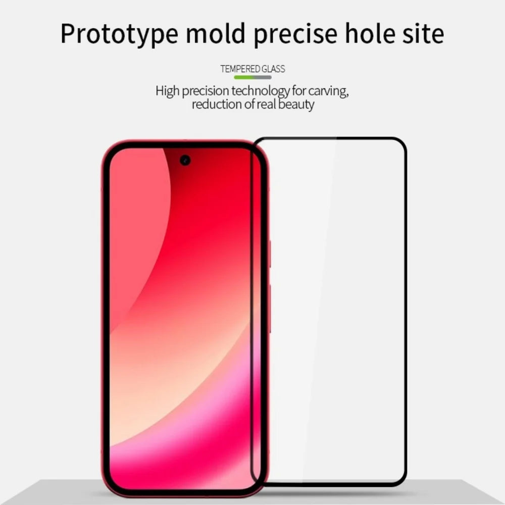 PINWUYO For Google Pixel 10a Tempered Glass Film JK Series-2 9H Full Glue Full Screen Protector - Black - 3