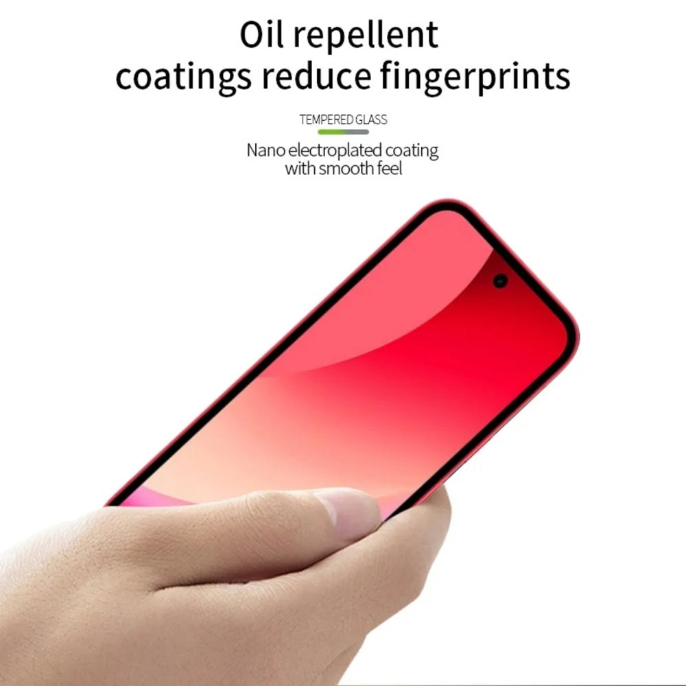 PINWUYO For Google Pixel 10a Tempered Glass Film JK Series-2 9H Full Glue Full Screen Protector - Black - 4