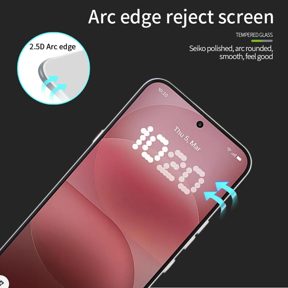 PINWUYO For Nothing Phone (4a) Pro Tempered Glass Film JK Series-2 9H Full Glue Full Screen Protector - Black - 2