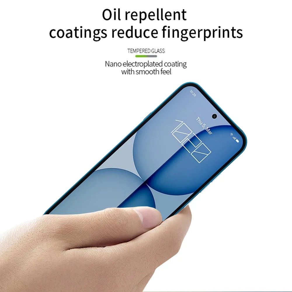 PINWUYO For Nothing Phone (4a) Tempered Glass Film JK Series-2 9H Full Glue Full Screen Protector - Black - 4