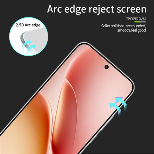 PINWUYO For vivo iQOO Z11 5G Tempered Glass Film JK Series-2 9H Full Glue Full Screen Protector - Black - 2