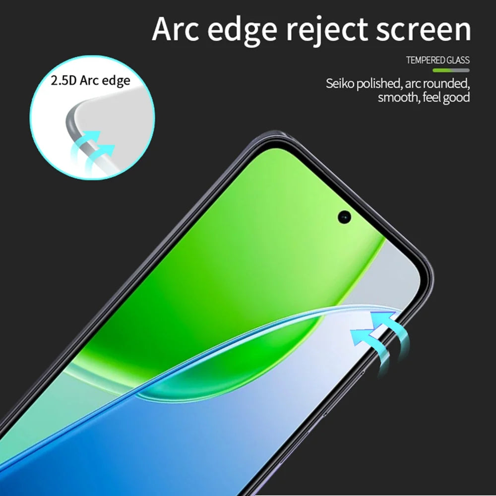 PINWUYO For vivo Y51 Pro 5G / vivo Y31d 4G Tempered Glass Film JK Series-2 9H Full Glue Full Screen Protector - Black - 2