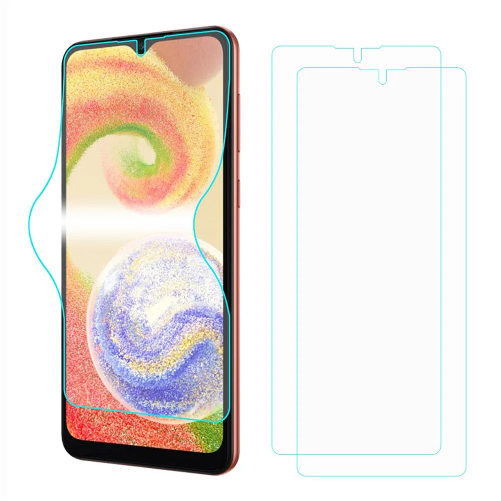 ENKAY HAT PRINCE For Samsung Galaxy A04 4G (164.4mm) / A04s 4G (164.7mm) 2Pcs TPE+PET+TPU Flexible Hydrogel Screen Protector Full Coverage Full Glue - 1
