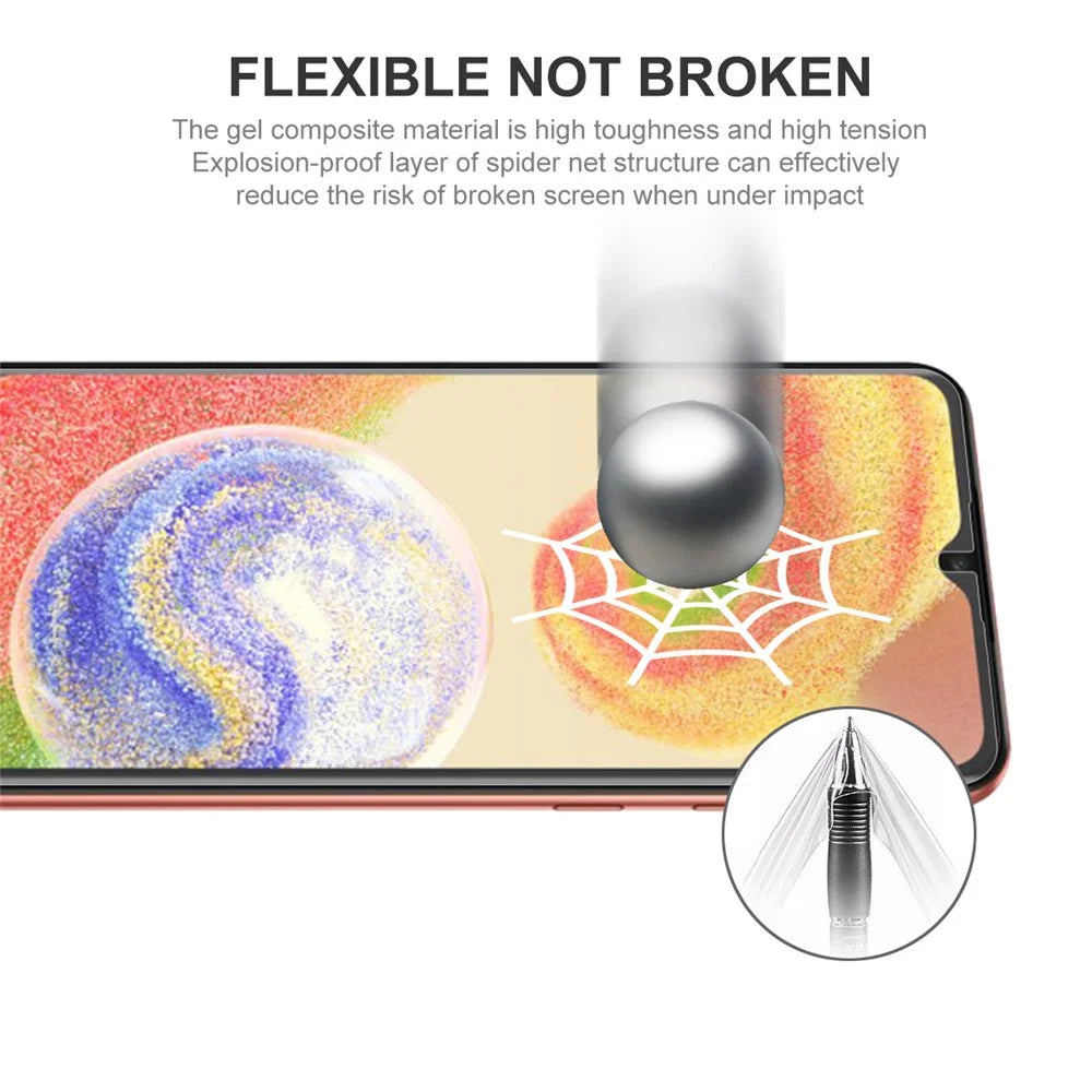 ENKAY HAT PRINCE For Samsung Galaxy A04 4G (164.4mm) / A04s 4G (164.7mm) 2Pcs TPE+PET+TPU Flexible Hydrogel Screen Protector Full Coverage Full Glue - 5