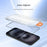 LEREACH 2Pcs For iPhone 17 Pro Max Tempered Glass Full Screen Protector Anti-Fingerprint Film with Dust-Free Installation Tool - Black - 4