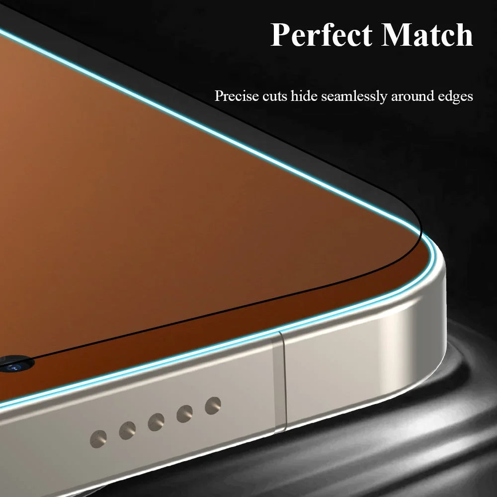 LEREACH For Honor Magic8 5G Tempered Glass Full Screen Protector Anti-Fingerprint Film with Dust-Free Installation Tool - Black - 7