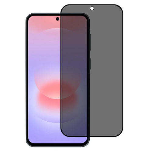 For Samsung Galaxy A37 5G Full Cover Privacy Screen Protector Black Edge Full Glue Matte Anti-Spy Tempered Glass Film - Black - 1