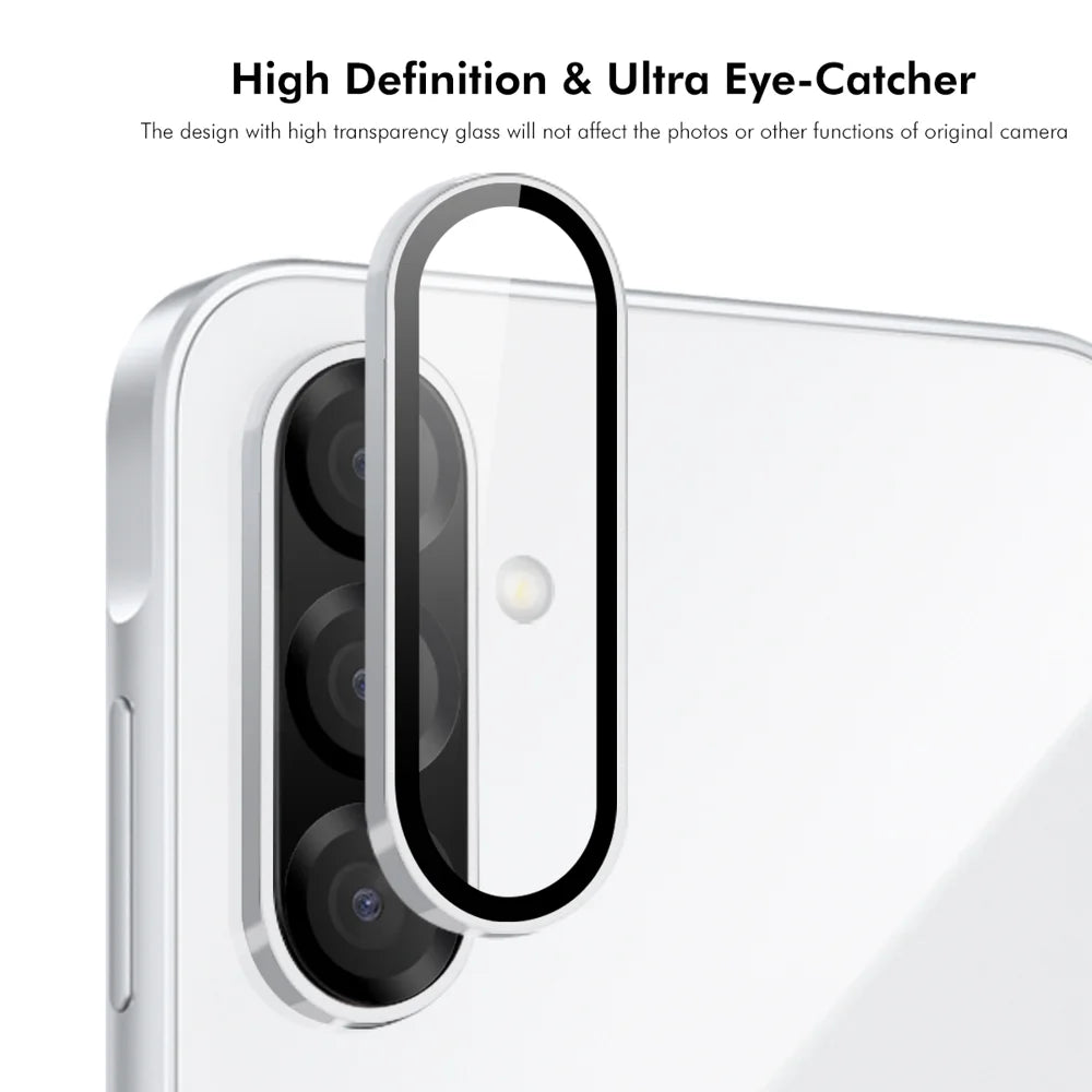 Hat Prince for Samsung Galaxy A27 5G Camera Lens Protector ENKAY HAT PRINCE Metal Ring Lens Film - Black - 2
