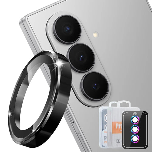 Hat Prince for Samsung Galaxy Z Fold8 Ultra Camera Lens Protector ENKAY HAT PRINCE Metal Ring Lens Film - Black - 1