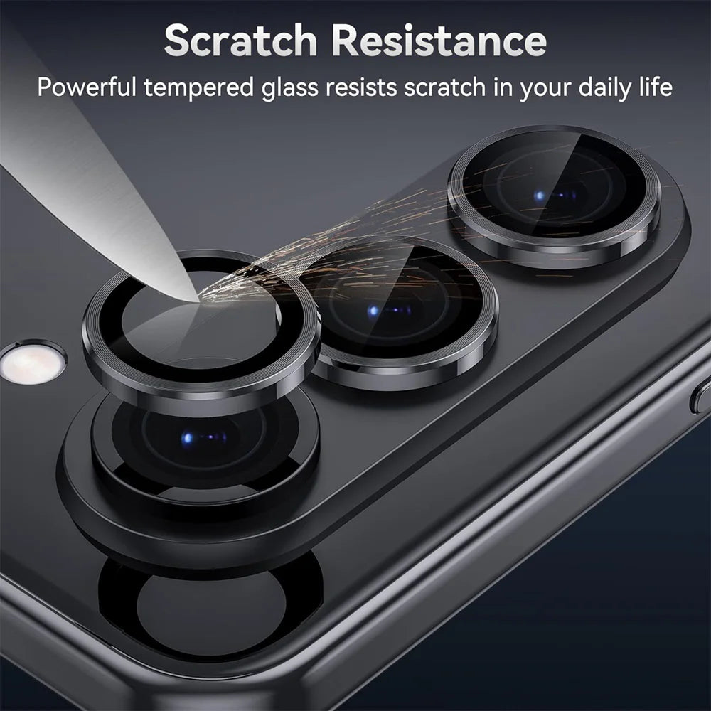 Hat Prince for Samsung Galaxy Z Fold8 Ultra Camera Lens Protector ENKAY HAT PRINCE Metal Ring Lens Film - Black - 2