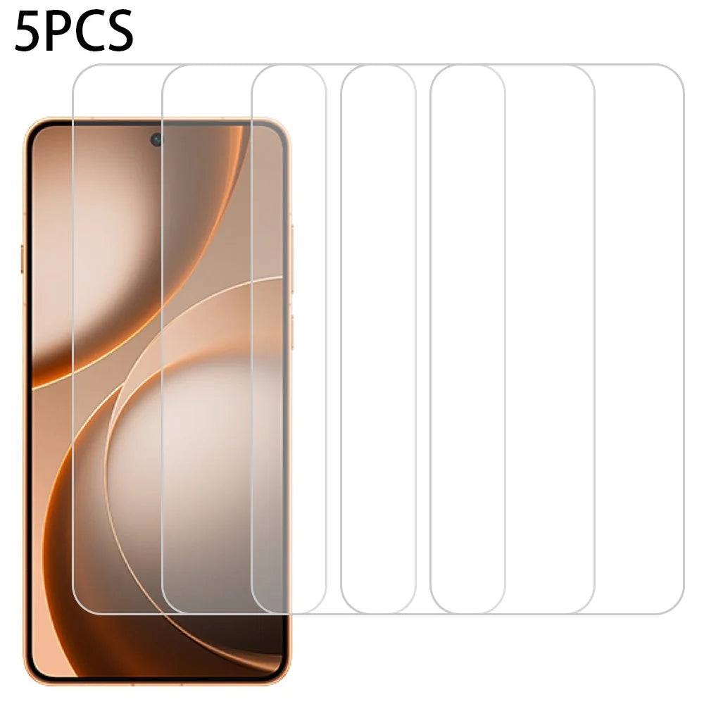 5Pcs For Oppo Find X9 Ultra 5G Front Screen Protector 0.3mm 2.5D Tempered Glass Film, Not Full Covering - Transparent - 1