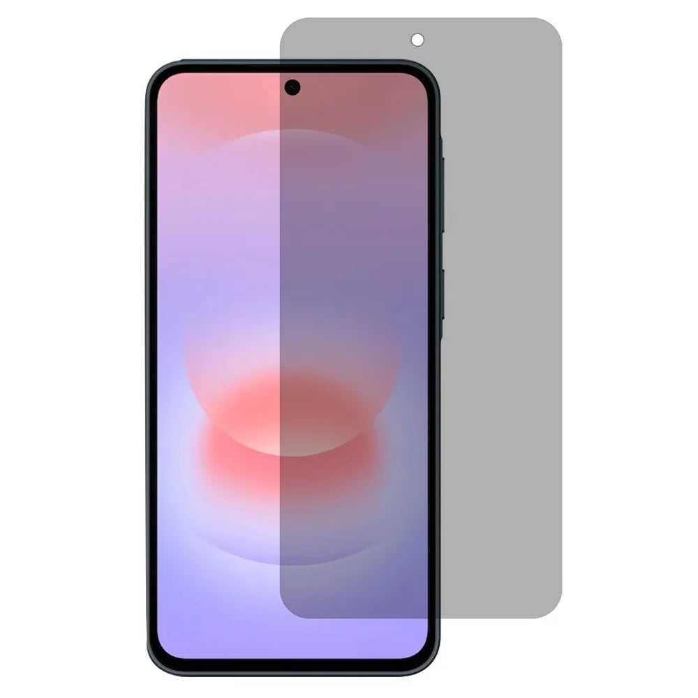 For Samsung Galaxy A37 5G Tempered Glass Silk Printing 360° Anti-spy Full Coverage Screen Protector - Black - 1