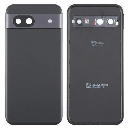 For Google Pixel 8a OEM Battery Housing with Camera Lens Cover - Black - 1