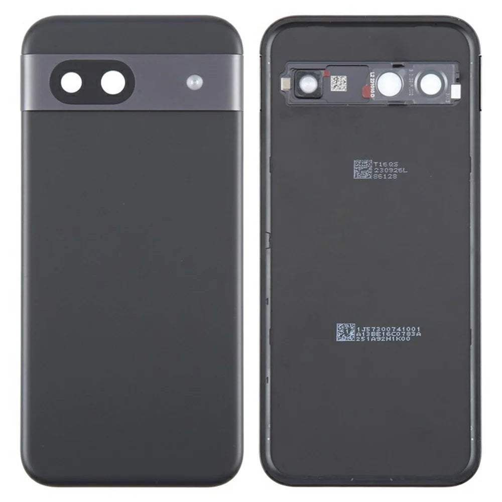 For Google Pixel 8a OEM Battery Housing with Camera Lens Cover - Black - 1