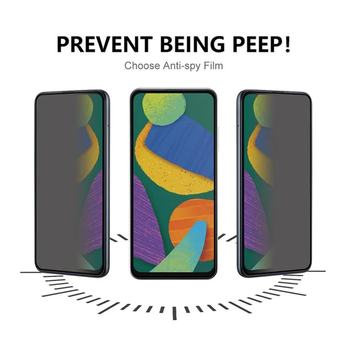 For Samsung Galaxy Z Flip8 Privacy Screen Protector Anti-Spy Full Coverage TPU Matte Screen Protective Hydrogel Film - Black - 3