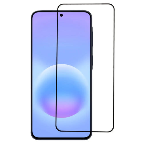 For Samsung Galaxy A57 5G Full Screen Protector Full Glue Silk Printing Tempered Glass Screen Film - Black - 1