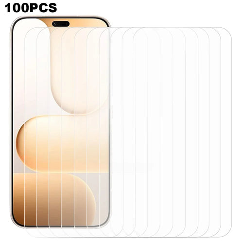 100Pcs For Honor 600 5G / 600 Pro 5G Screen Protector Full Glue Anti-Scratch Tempered Glass Film (NOT Complete Covering) (No Package, with Wipes Set, Dust-absorber, Guide Sticker) - Transparent - 1