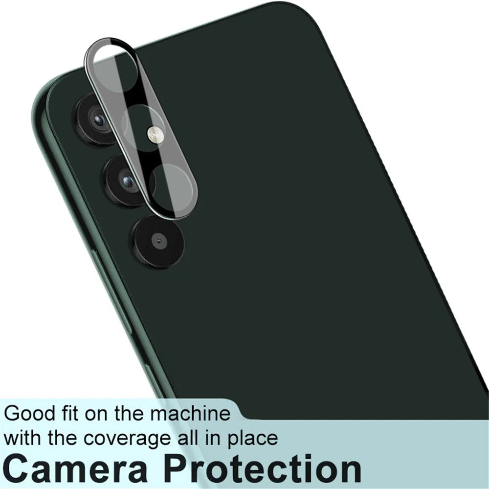 IMAK For Samsung Galaxy A34 5G Tempered Glass Lens Film + Acrylic Lens Cap HD Clear Anti-scratch Camera Lens Protector (Black Version) - 3