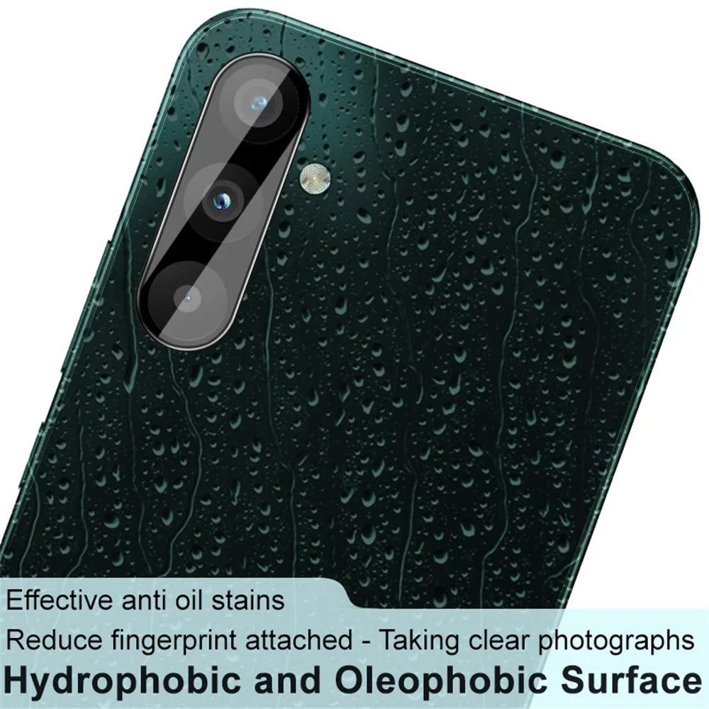 IMAK For Samsung Galaxy A34 5G Tempered Glass Lens Film + Acrylic Lens Cap HD Clear Anti-scratch Camera Lens Protector (Black Version) - 4