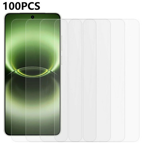 100Pcs For vivo X300 Ultra 5G Screen Protector Full Glue Anti-Scratch Tempered Glass Film (NOT Complete Covering) (No Package, with Wipes Set, Dust-absorber, Guide Sticker) - Transparent - 1