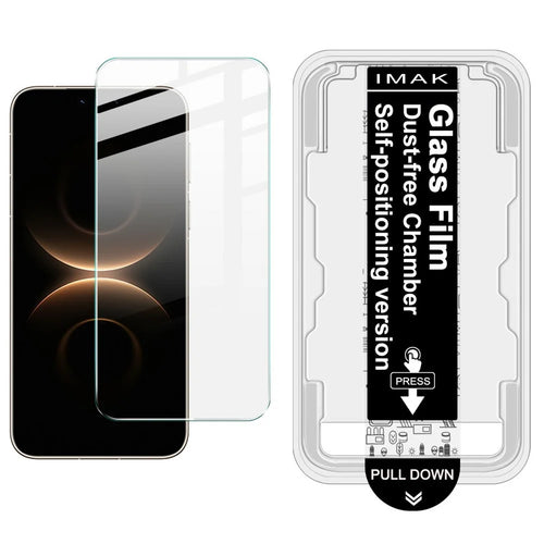 IMAK For Huawei Mate 80 Pro Max Wind Tempered Glass Screen Protector with Dust-free Installation Tool (Fingerprint Unlock) (Not Complete Coverage) - Transparent - 1