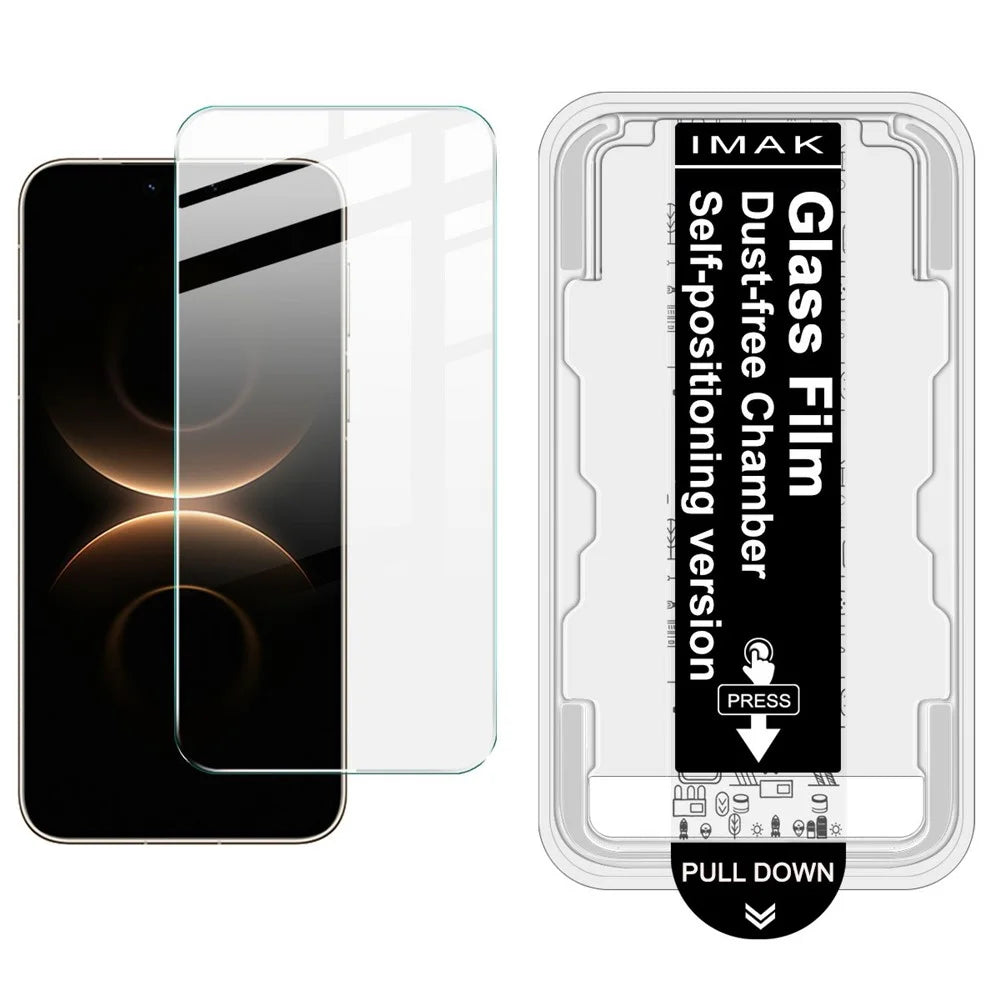 IMAK For Huawei Mate 80 Pro Max Wind Tempered Glass Screen Protector with Dust-free Installation Tool (Fingerprint Unlock) (Not Complete Coverage) - Transparent - 1
