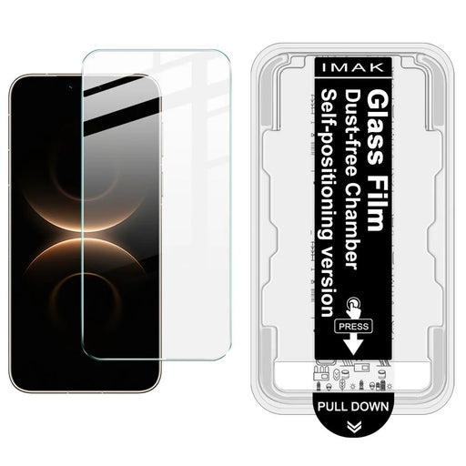 IMAK For Huawei Mate 80 Pro Max Wind Tempered Glass Screen Protector with Dust-free Installation Tool (Fingerprint Unlock) (Not Complete Coverage) - Transparent - 1