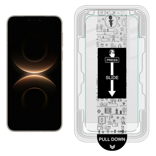 IMAK For Huawei Mate 80 Pro Max Wind Tempered Glass Screen Protector with Dust-free Installation Tool (Fingerprint Unlock) (Not Complete Coverage) - Transparent - 2