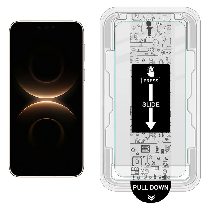 IMAK For Huawei Mate 80 Pro Max Wind Tempered Glass Screen Protector with Dust-free Installation Tool (Fingerprint Unlock) (Not Complete Coverage) - Transparent - 2