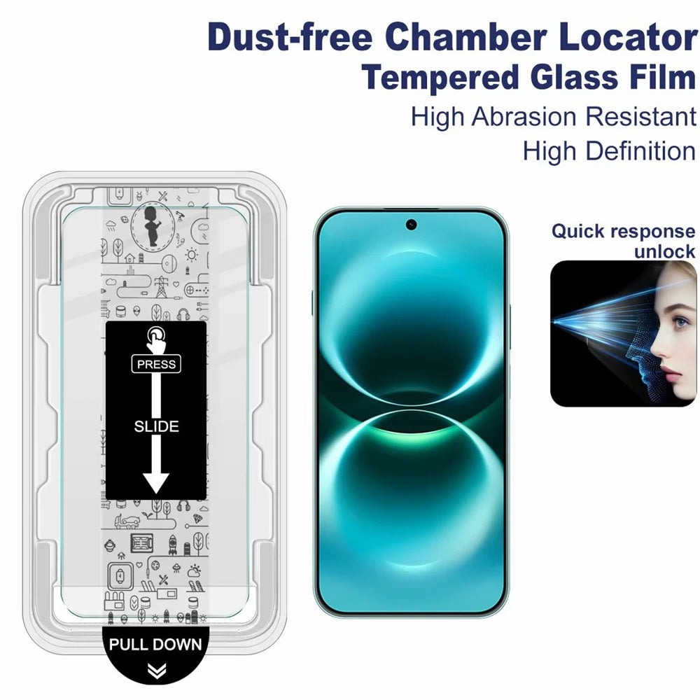IMAK H Series For Huawei nova 15 Max / Enjoy 90 Pro Max Tempered Glass Screen Protector Film with Dust-free Installation Tool - Transparent - 3
