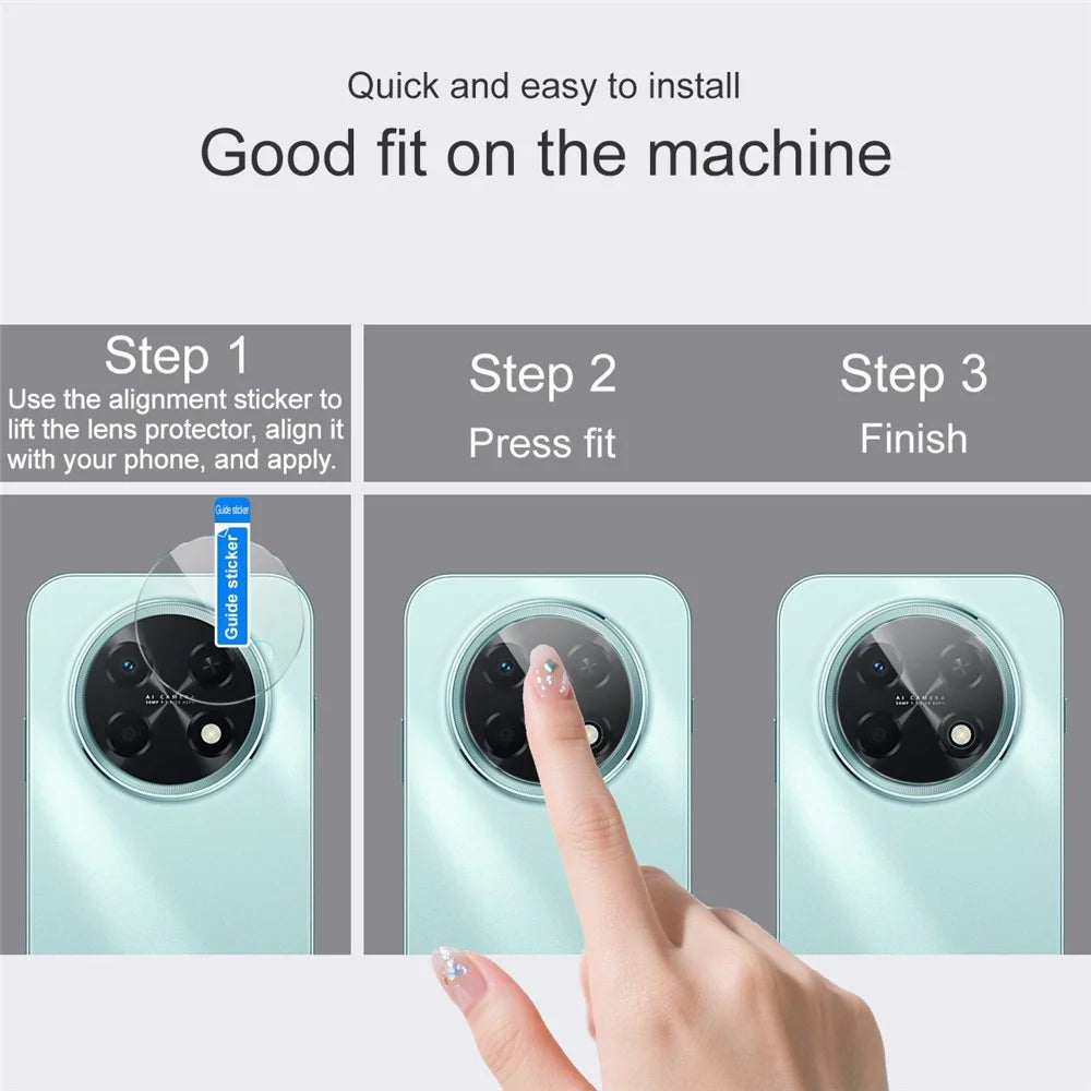 IMAK For Huawei nova 15 Max / Enjoy 90 Pro Max Camera Lens Protector Slim Tempered Glass Full Coverage Lens Film - Transparent - 4