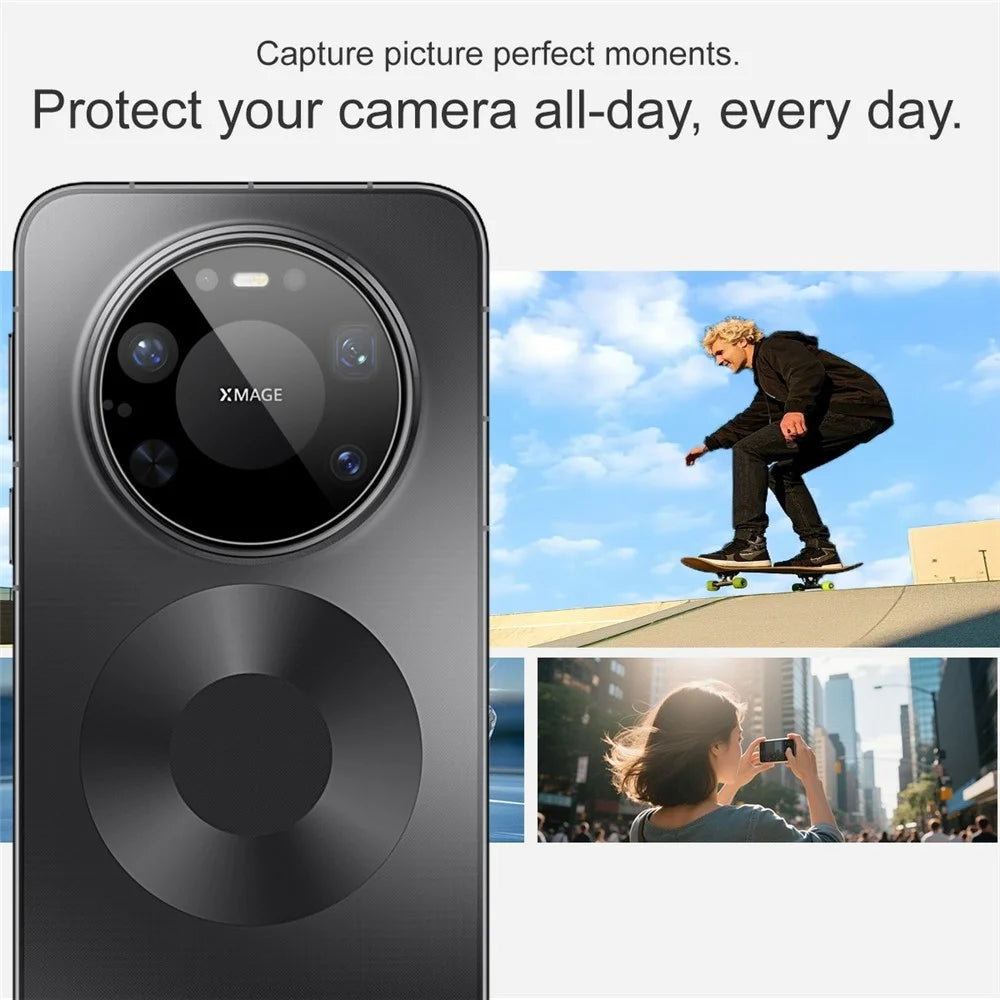 IMAK For Huawei Mate 80 Pro Max Wind Camera Lens Protector Tempered Glass HD Clear Full Cover Lens Film - Black - 4