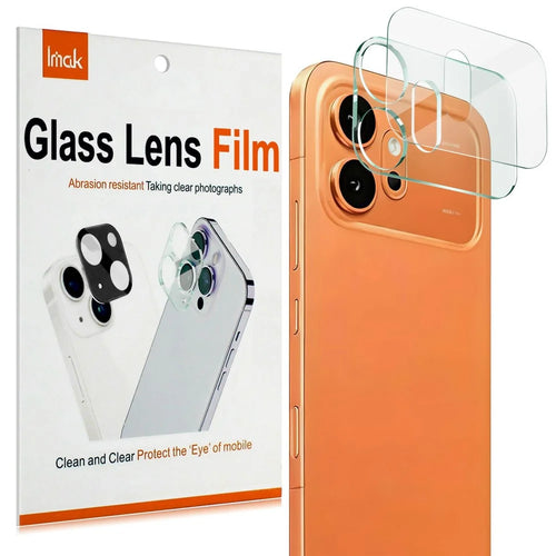 IMAK For Honor 600 5G Tempered Glass Full Cover Camera Lens Protector + Acrylic Lens Cap - Transparent - 1