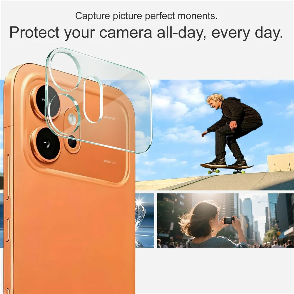 IMAK For Honor 600 5G Tempered Glass Full Cover Camera Lens Protector + Acrylic Lens Cap - Transparent - 4