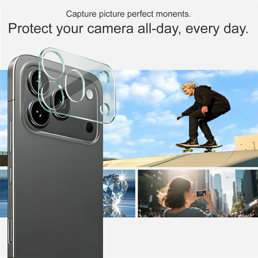 IMAK For Honor 600 Pro 5G Tempered Glass Full Cover Camera Lens Protector + Acrylic Lens Cap - Transparent - 4