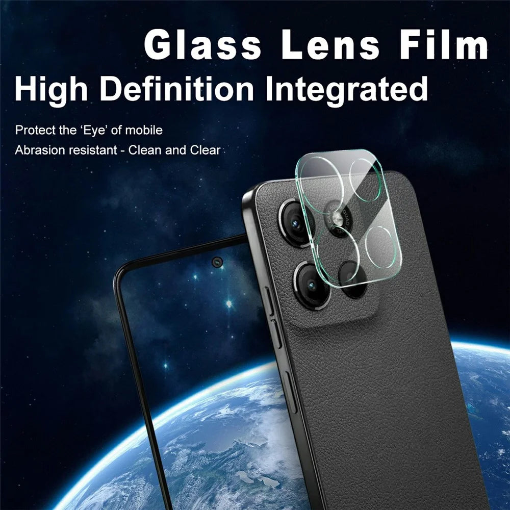 IMAK For Motorola Moto G17 Power 4G / G17 4G / G15 4G / G15 Power 4G Tempered Glass Full Cover Camera Lens Protector + Acrylic Lens Cap - Transparent - 2