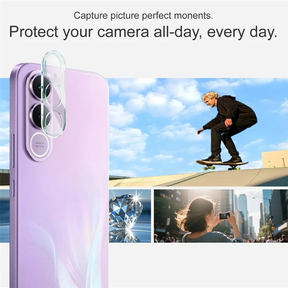 IMAK For vivo V70 FE 5G Tempered Glass Full Cover Camera Lens Protector + Acrylic Lens Cap - Transparent - 4