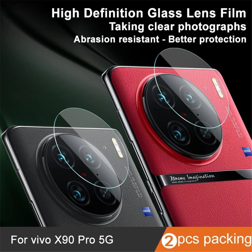IMAK 2Pcs  /  Set for vivo X90 Pro 5G / X90 Pro+ 5G Ultra Clear Camera Lens Protector Tempered Glass Anti-scratch Lens Film - 2