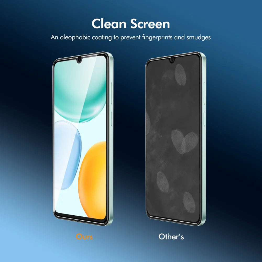 Hat Prince for Honor X6d 5G ENKAY HAT PRINCE 2Pcs Screen Protector 9H Silk Printing 0.26mm Full Glue Full Coverage Tempered Glass Film - Transparent - 3