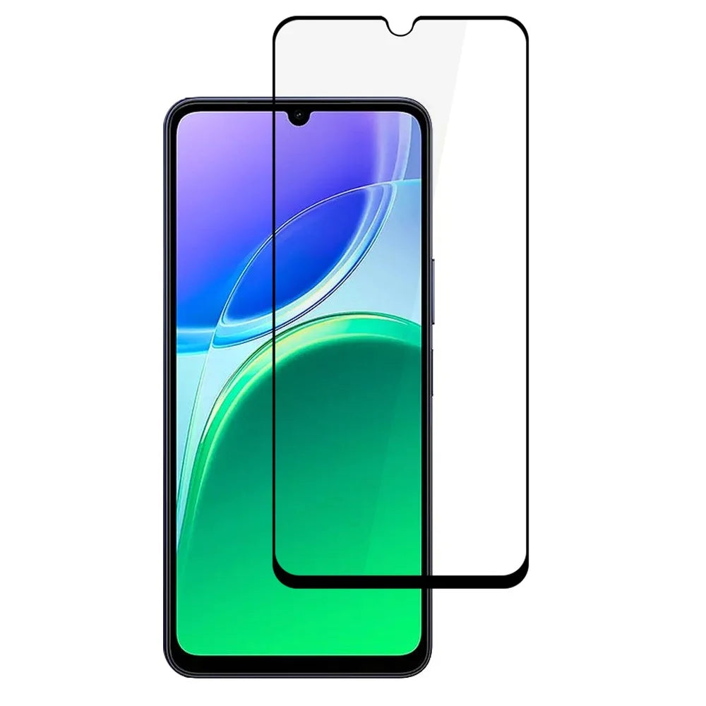 For vivo Y21 5G (2026) Full Screen Protector Silk Printing Full Glue HD Clear Screen Film - Black - 1