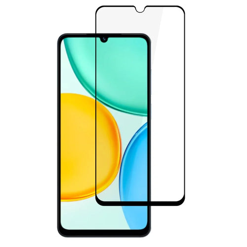 For Honor X5d 4G  /  X5d Plus 4G Full Screen Protector Silk Printing Full Glue HD Clear Screen Film - Black - 1
