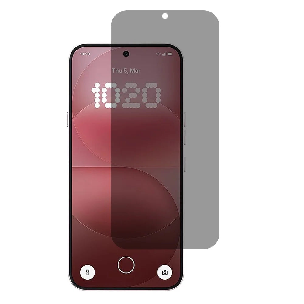For Nothing Phone (4a) Pro 2.5D Arc Edge Anti Spy Full Screen Protector Full Glue High Aluminium-silicon Glass Film - Black - 1