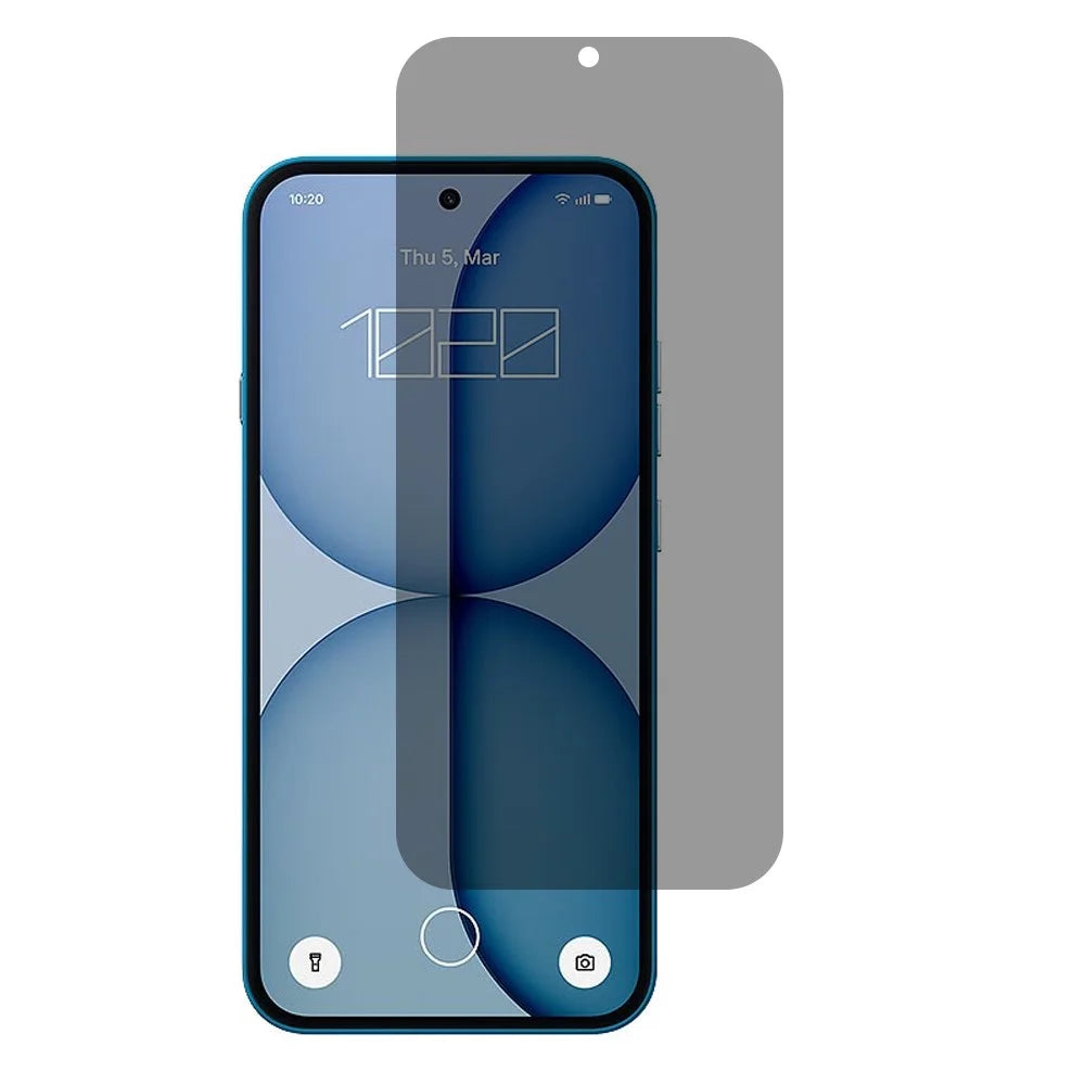 For Nothing Phone (4a) 2.5D Arc Edge Anti Spy Full Screen Protector Full Glue High Aluminium-silicon Glass Film - Black - 1